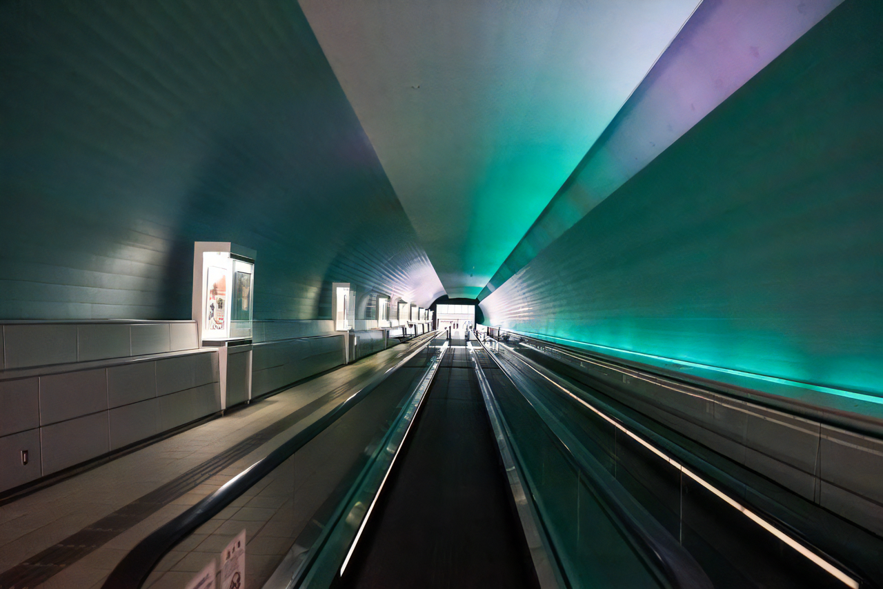 九州国立博物館と太宰府天満宮をつなぐ虹のトンネル