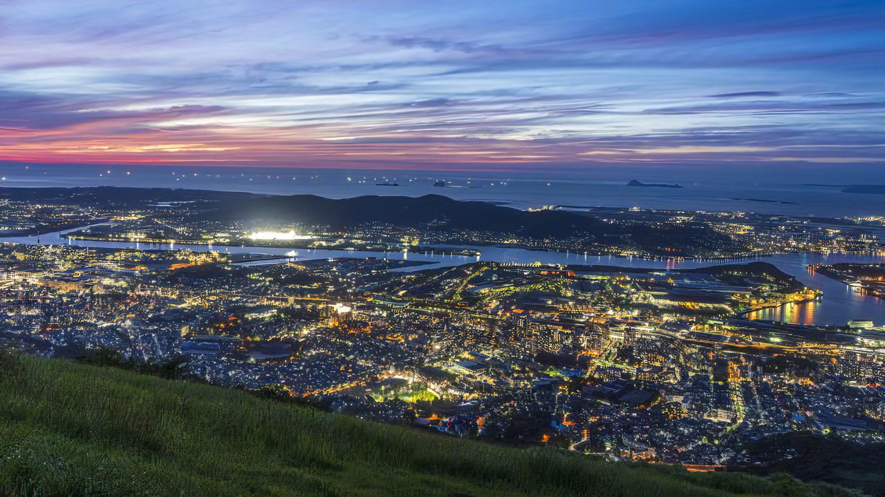 皿倉山山頂からの景色